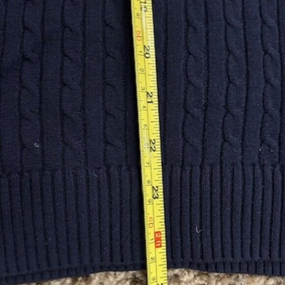 Lilly Pulitzer Cotton Cable V Neck Long Sleeve Sweater - Picture 7 of 7